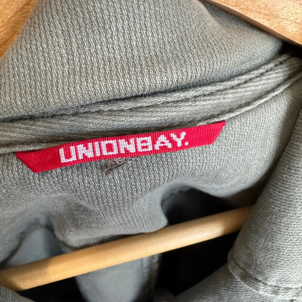 Unionbay‎ Women's Green Cotton Blend Casual Blazer Jacket - Pocket Front